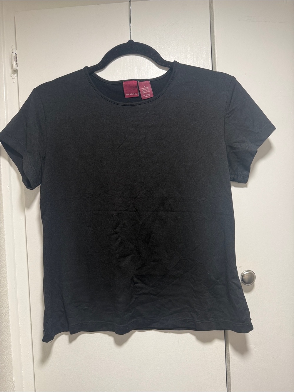 Y2K Merona Black Short Sleeve Crewneck T-Shirt